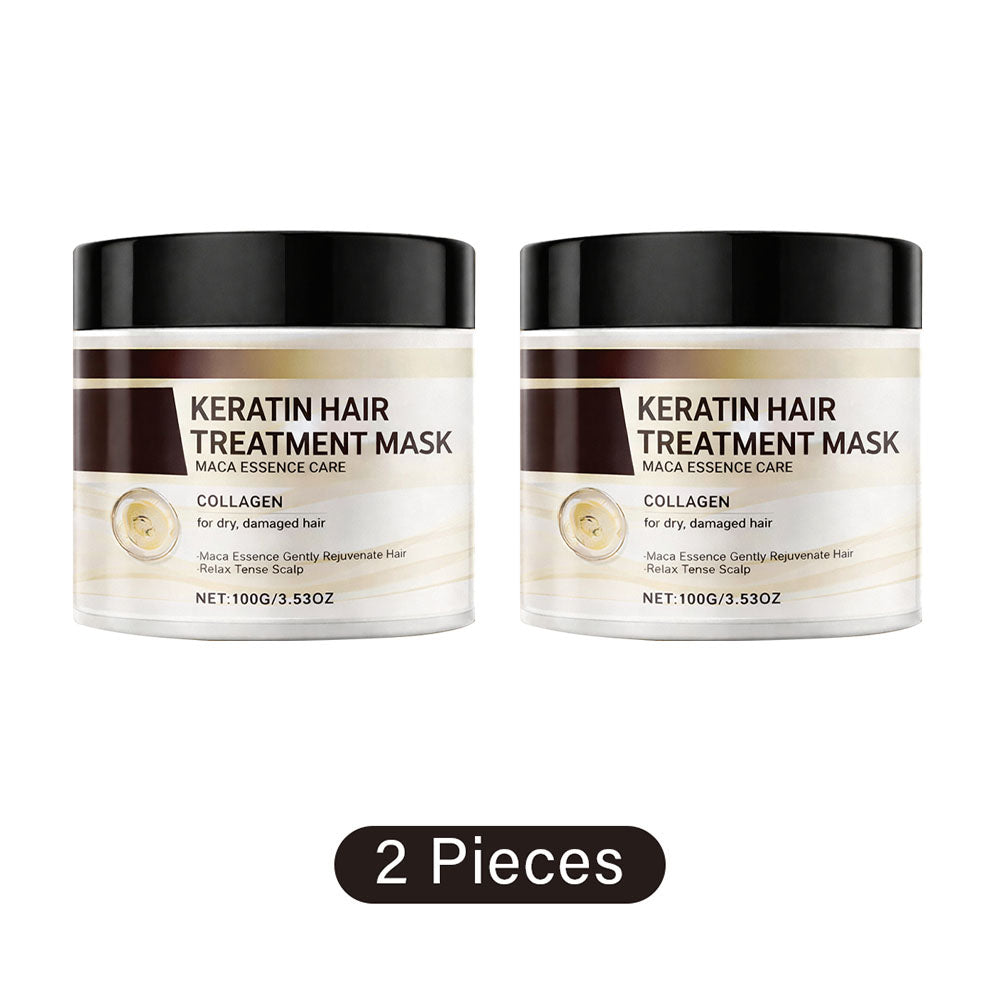⏰Just today – Sale 60% OFF 🔥 Professional Keratin Hair Treatment Mask for Dry Damaged Hair - Repair Nourishment Beauty - All Hair Types Masque