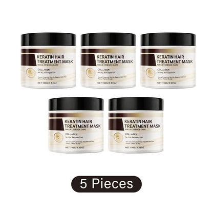 ⏰Just today – Sale 60% OFF 🔥 Professional Keratin Hair Treatment Mask for Dry Damaged Hair - Repair Nourishment Beauty - All Hair Types Masque