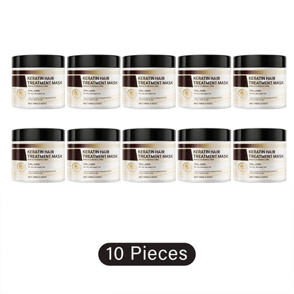 ⏰Just today – Sale 60% OFF 🔥 Professional Keratin Hair Treatment Mask for Dry Damaged Hair - Repair Nourishment Beauty - All Hair Types Masque
