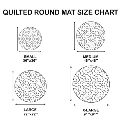 🔥 50% OFF TODAY 🎃Shock Your Guests with 3D Skeleton Vortex Quilted Round Halloween Rug 💀