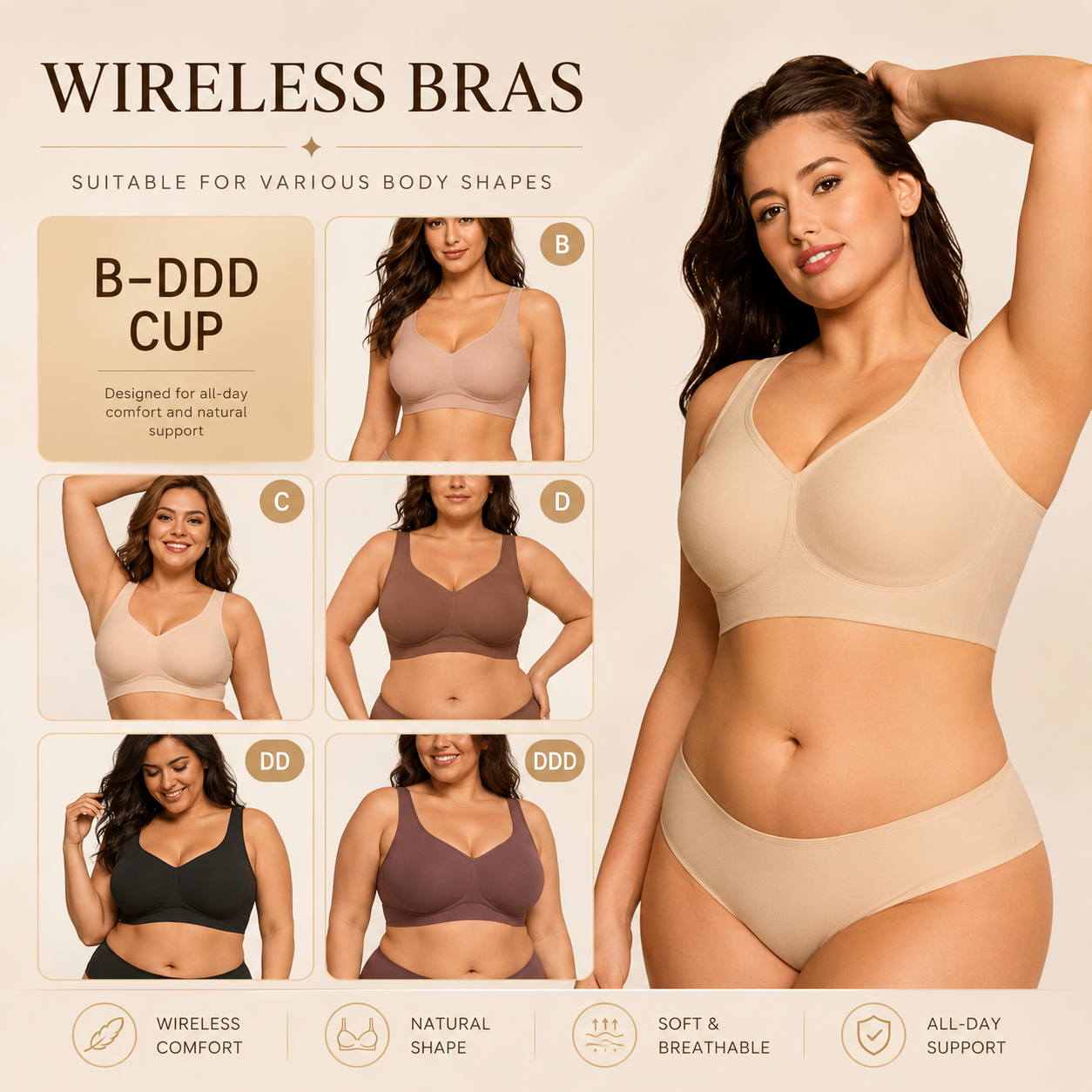 Wireless Full Coverage Jelly Smoothing Bra 💗 SUMMER SALE 60% OFF