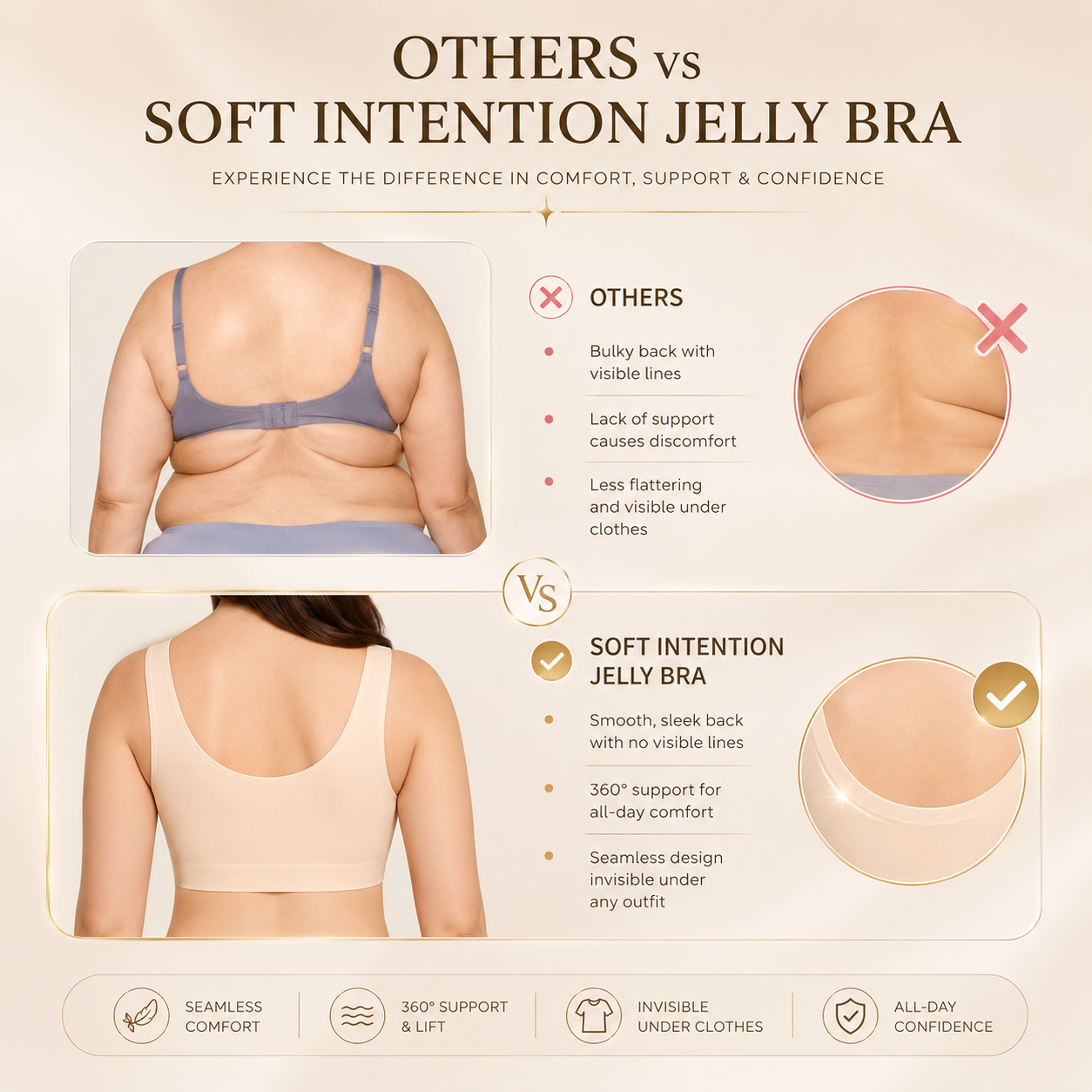 Wireless Full Coverage Jelly Smoothing Bra 💗 SUMMER SALE 60% OFF