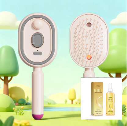 60% OFF NOW ! 💐 Electric Spray & Massage Hair Brush – Soothing Scalp Massage, Fine Mist Spraying & Smooth Hair Care Design ✨