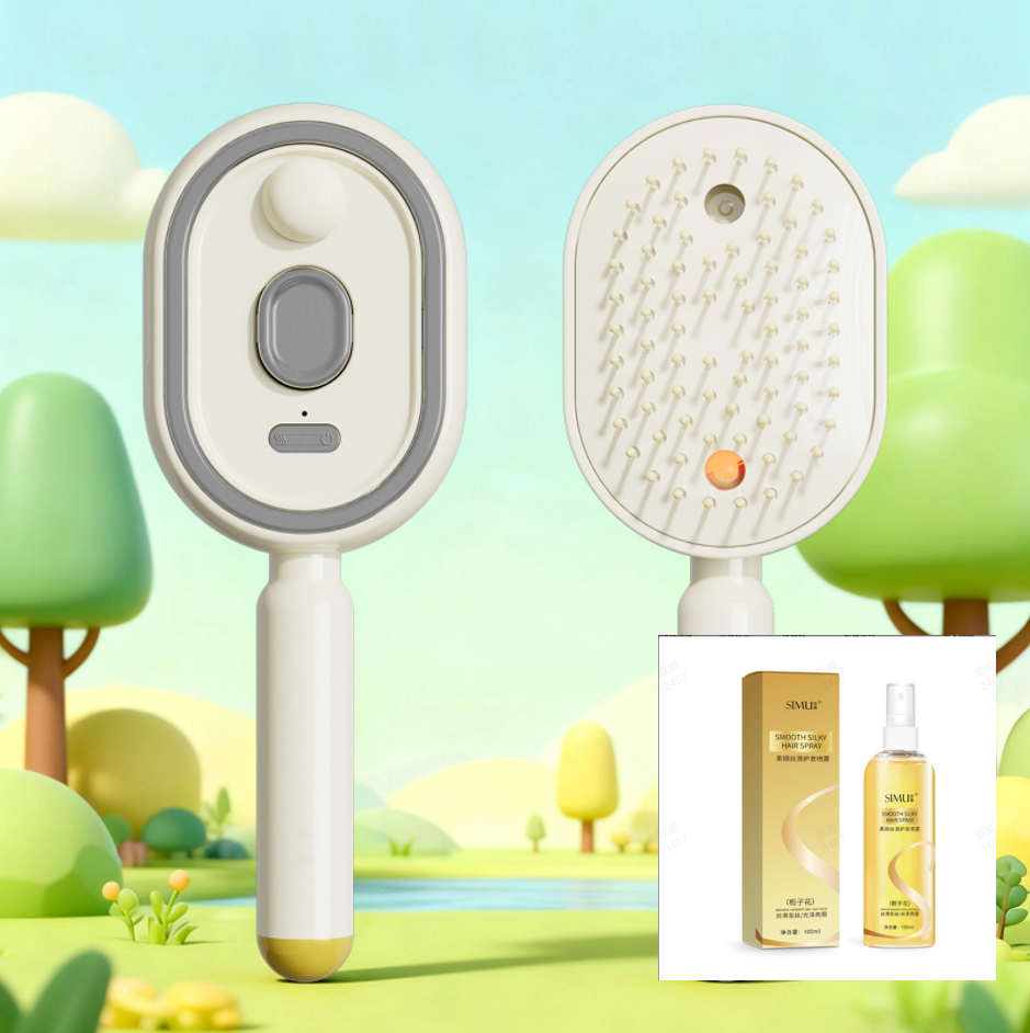 60% OFF NOW ! 💐 Electric Spray & Massage Hair Brush – Soothing Scalp Massage, Fine Mist Spraying & Smooth Hair Care Design ✨