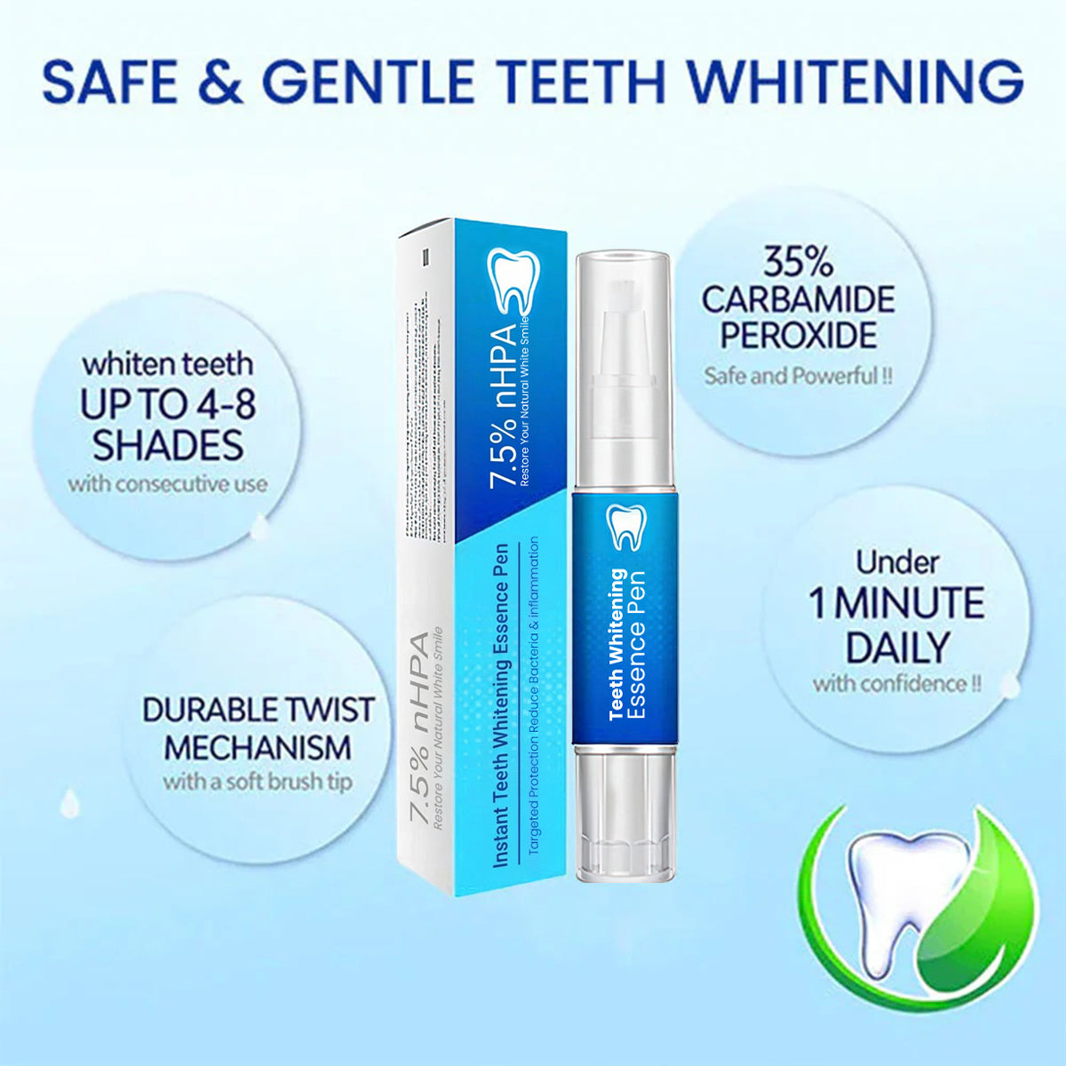 Instant Teeth Whitening Essence Pen🔥 LAST DAY SALE 60% OFF 🔥