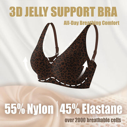 🎉Best Seller-60% Off💖 Women Jelly Bras Wirefree, Full Coverage No Underwire Everyday Bras Comfortable Wireless Padded Tshirt Bra