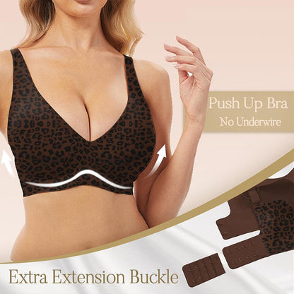 🎉Best Seller-60% Off💖 Women Jelly Bras Wirefree, Full Coverage No Underwire Everyday Bras Comfortable Wireless Padded Tshirt Bra