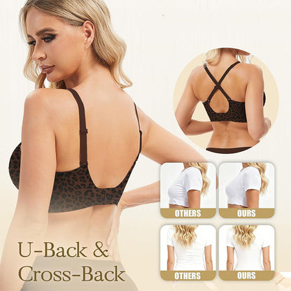 🎉Best Seller-60% Off💖 Women Jelly Bras Wirefree, Full Coverage No Underwire Everyday Bras Comfortable Wireless Padded Tshirt Bra