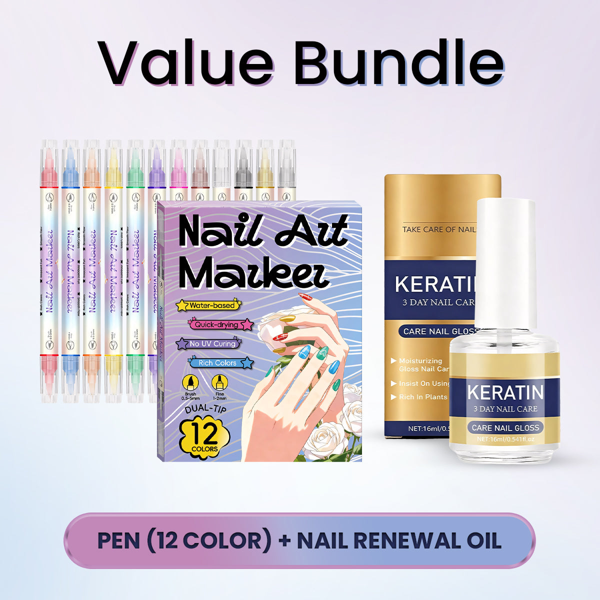 🎨 HOT DEAL 50% OFF! Dual‑Tip Nail Art Pens – Quick‑dry, no UV lamp.