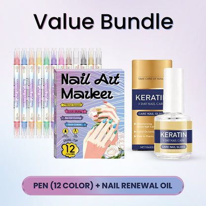 🎨 HOT DEAL 50% OFF! Dual‑Tip Nail Art Pens – Quick‑dry, no UV lamp.