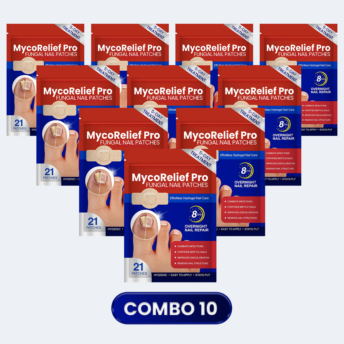 Last Day Promotion 60% OFF⏰ MycoRelief Pro Fungal Nail Patches✨ From Yellow to Healthy Nails in 5 Days