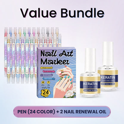 🎨 HOT DEAL 50% OFF! Dual‑Tip Nail Art Pens – Quick‑dry, no UV lamp.
