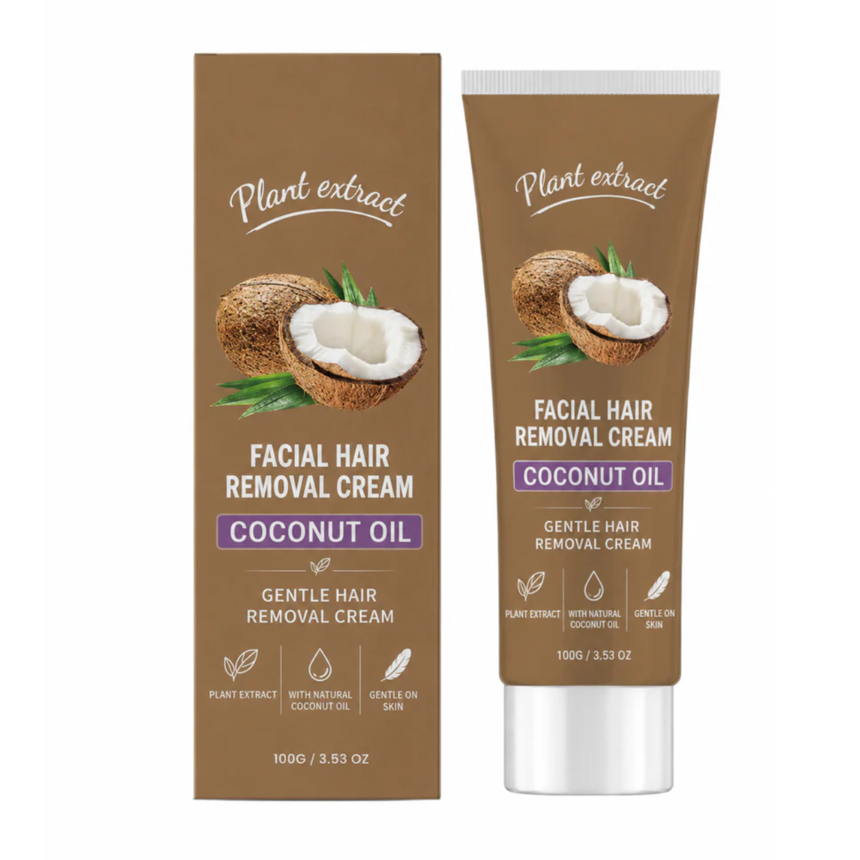 ⏰ HOT SALE: 60% OFF 🔥 All-in-One Coconut Oil Hair Removal Cream