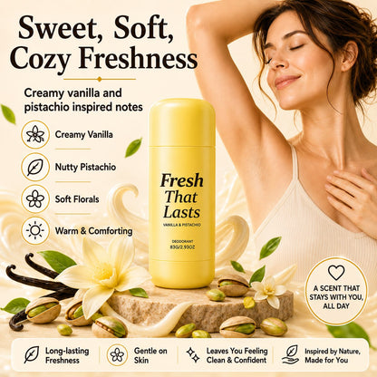 Save 60% 💞 Vanilla Pistachio Underarm Care Deodorant Balm ✨ Fresh Odor Control, Smoother, Brighter-Looking Underarms
