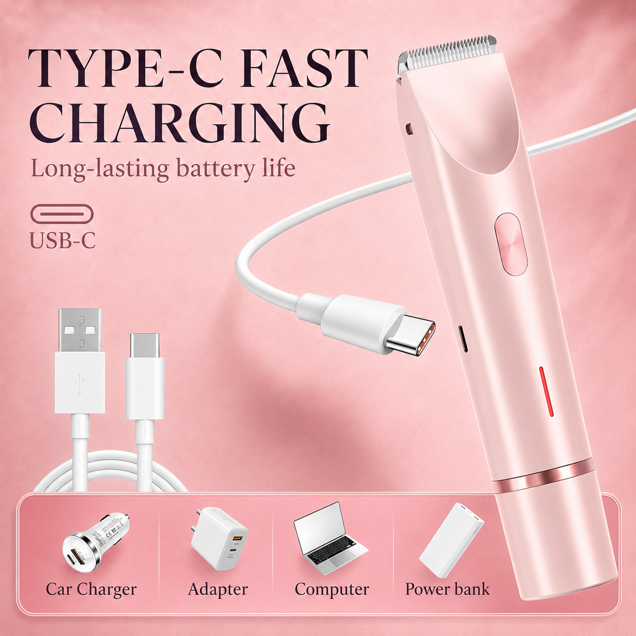 🔥 SUMMER SALE 60% 💞 2-in-1 Women’s Body Shaver & Bikini Trimmer ✨ Smooth Touch-Ups Without The Razor Burn