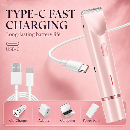 🔥 SUMMER SALE 60% 💞 2-in-1 Women’s Body Shaver & Bikini Trimmer ✨ Smooth Touch-Ups Without The Razor Burn