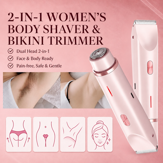 🔥 SUMMER SALE 60% 💞 2-in-1 Women’s Body Shaver & Bikini Trimmer ✨ Smooth Touch-Ups Without The Razor Burn