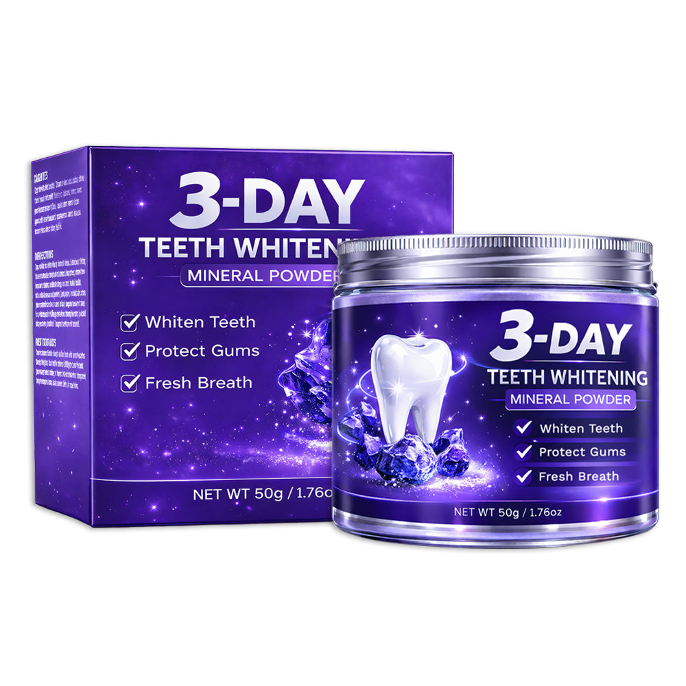 Last Day Promotion 60% OFF⏰ Teeth Whitening Mineral Powder  – Yellow Stains Gone in 3 Days