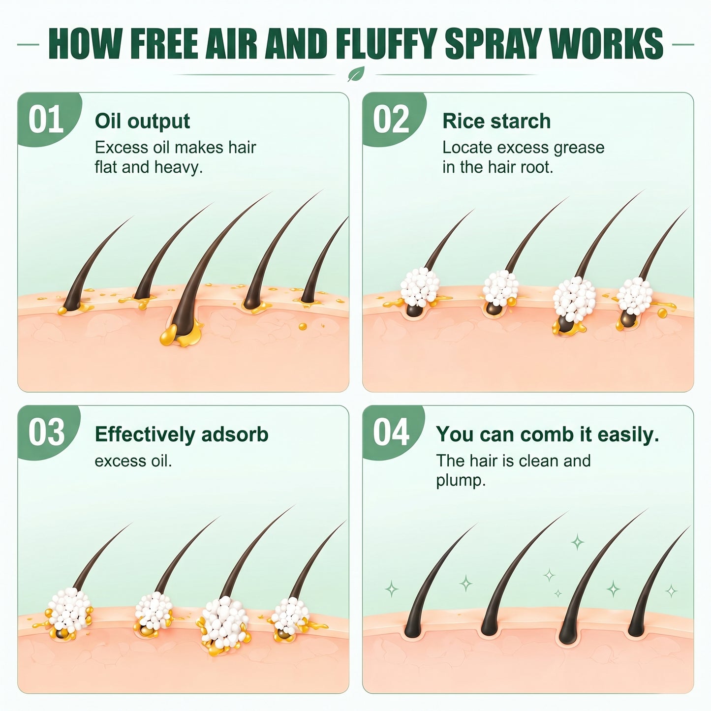 ⏰SUMMER SALE: 50% OFF 🔥 Hair Fluffy Spray - Volume Booster - Stylist-Recommended Texture Spray