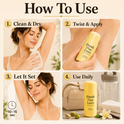 Save 60% 💞 Vanilla Pistachio Underarm Care Deodorant Balm ✨ Fresh Odor Control, Smoother, Brighter-Looking Underarms