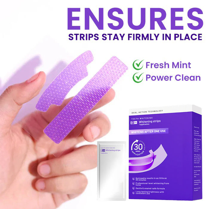 V34 Whitening Strips – Professional Teeth Whitening at Home