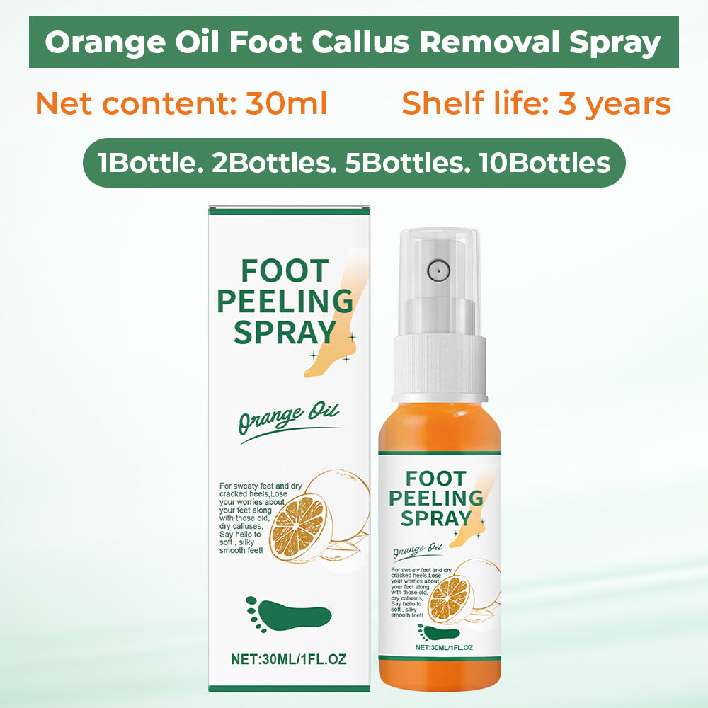 Last Day Promotion 60% OFF🔥 Orange Oil Foot Callus Removal Spray – Smooth & Callus-Free in 5 Minutes