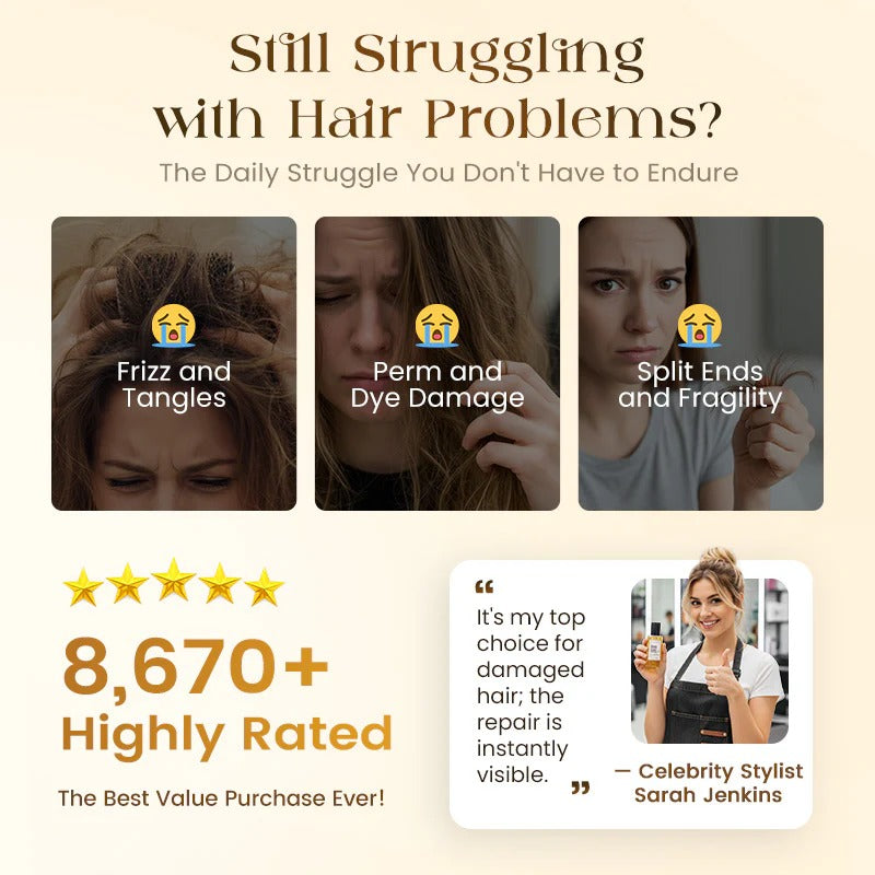 HOT DEAL 60% OFF⏰Professional Keratin Radiance Hair Serum Spray⚡From Frizz to Gloss in 10 Seconds