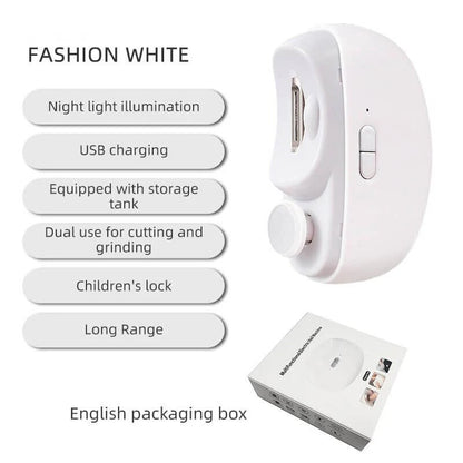 2-in-1 Automatic Electric Nail Clipper with Polishing US