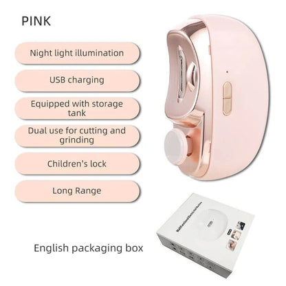 2-in-1 Automatic Electric Nail Clipper with Polishing US