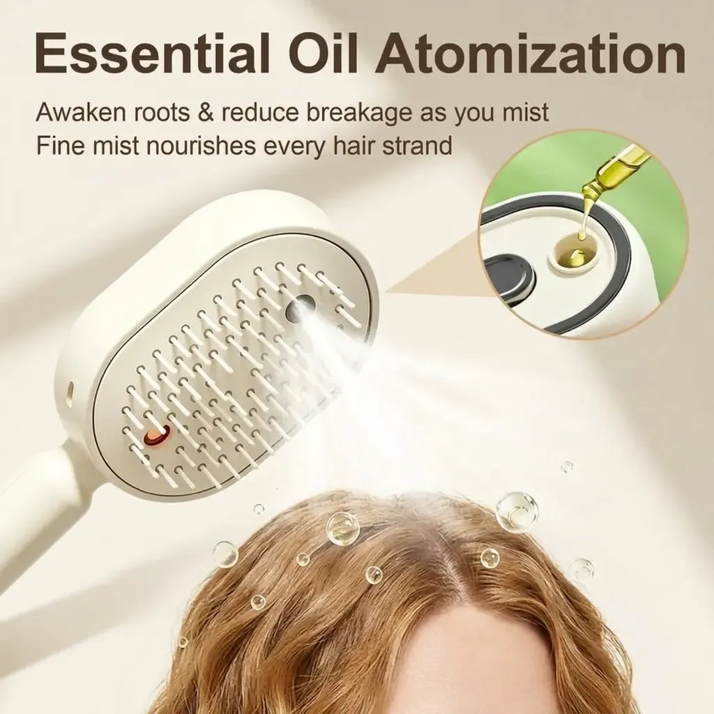 🔥Day SALE: 60% OFF🔥Electric Spray Air Cushion Massage Comb