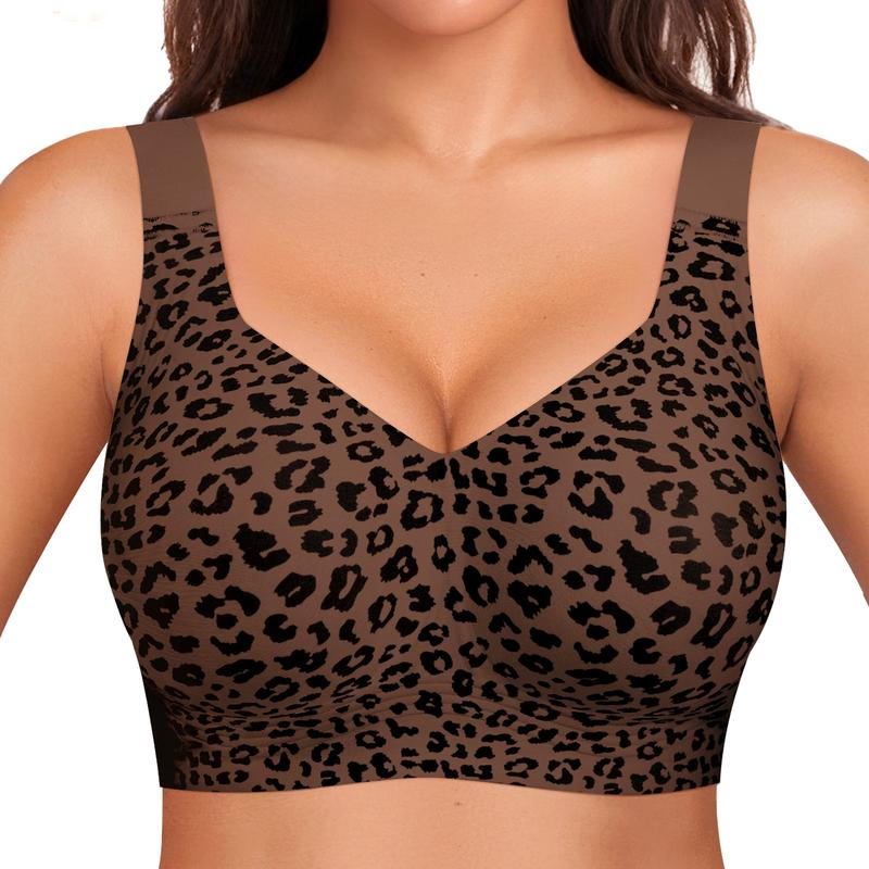 🎉Best Seller-60% Off💖 Women Jelly Bras Wirefree, Full Coverage No Underwire Everyday Bras Comfortable Wireless Padded Tshirt Bra