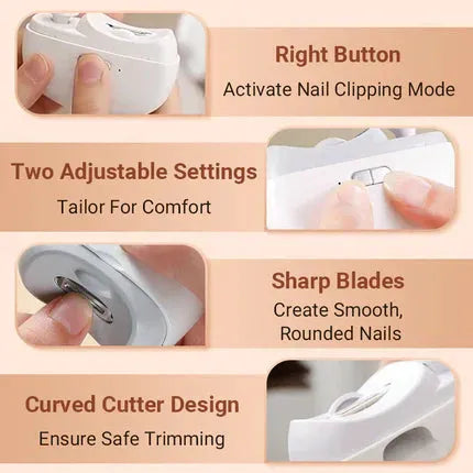 2-in-1 Automatic Electric Nail Clipper with Polishing US