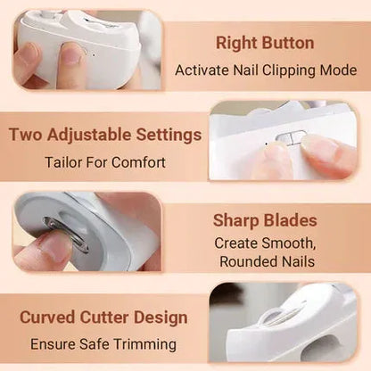 2-in-1 Automatic Electric Nail Clipper with Polishing US