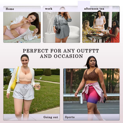 🎉Best Seller-60% Off💖 Women Jelly Bras Wirefree, Full Coverage No Underwire Everyday Bras Comfortable Wireless Padded Tshirt Bra
