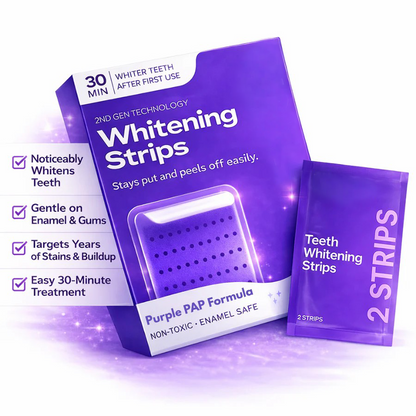 ⏰Last Day Promotion 60% OFF🔥 Purple Teeth Whitening Strips