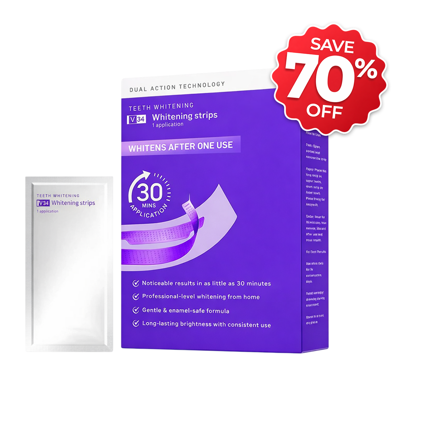 V34 Whitening Strips