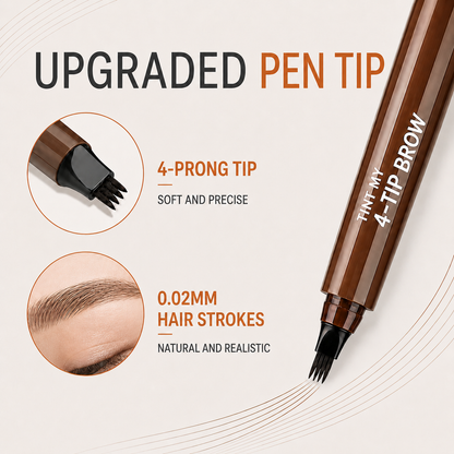 Last Day: 60% OFF🔥 4D Waterproof Eyebrow Pen - Beginners love it. Pros swear by it.