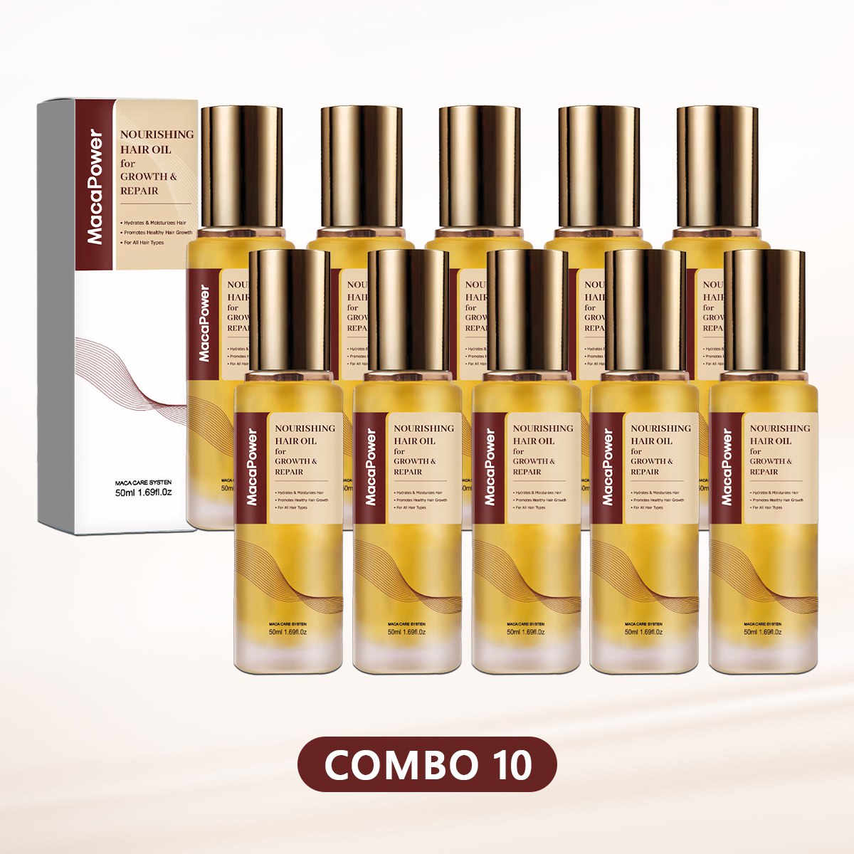 MacaPower Nourishing Hair Oil for Hair Growth & Repair