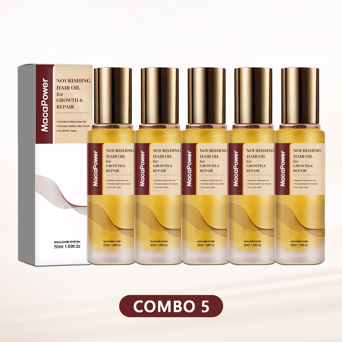 MacaPower Nourishing Hair Oil for Hair Growth & Repair