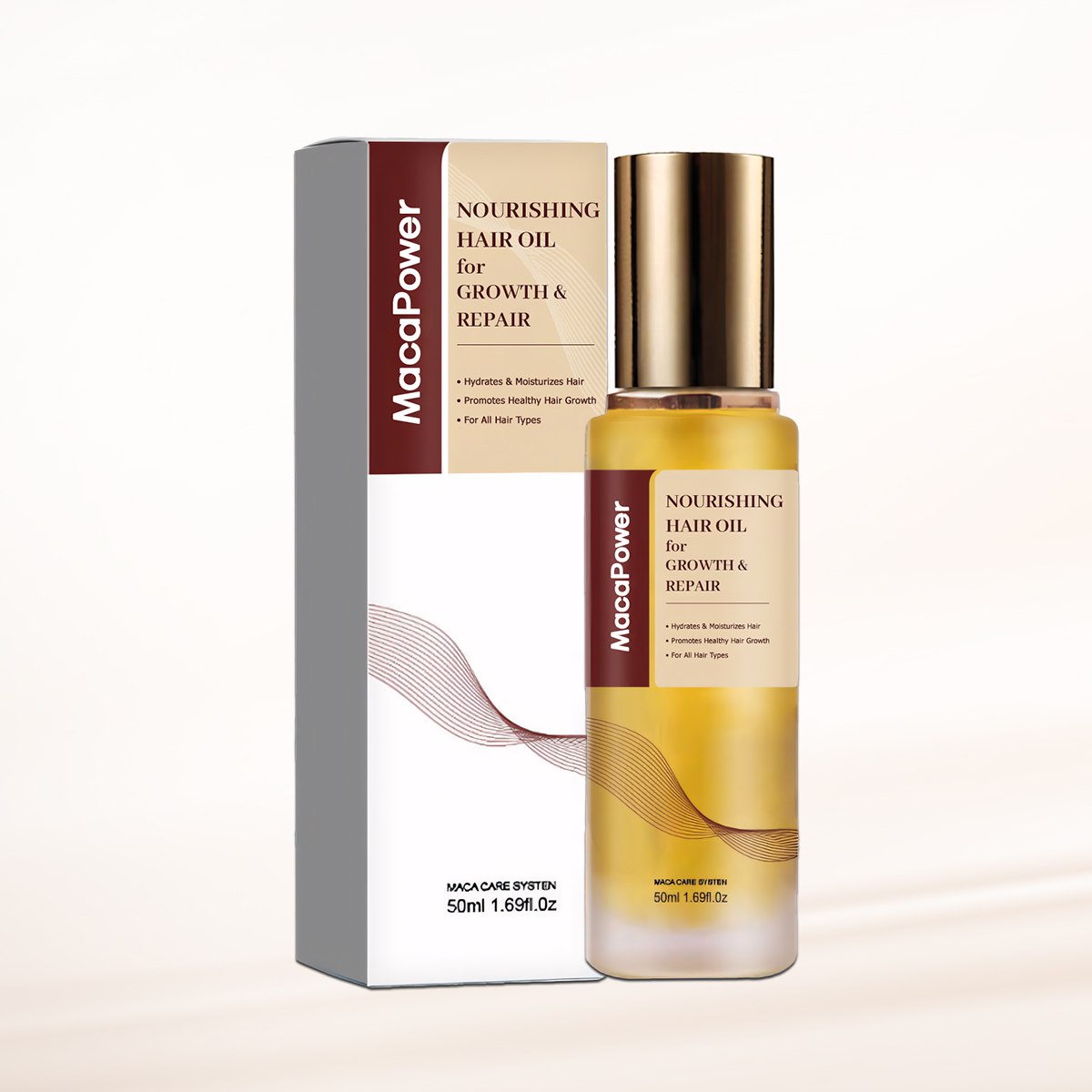 MacaPower Nourishing Hair Oil for Hair Growth & Repair