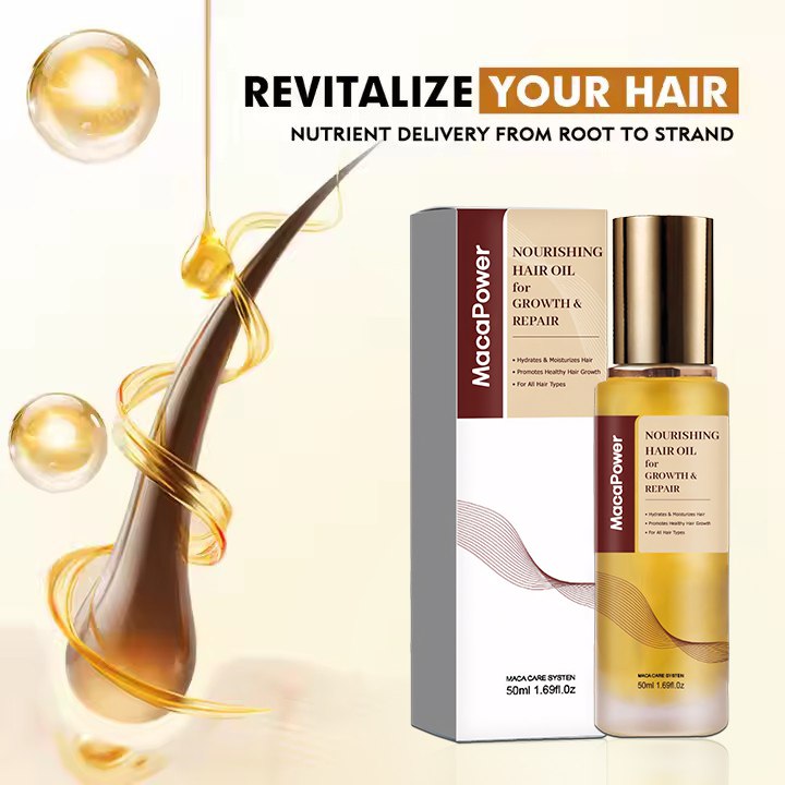 MacaPower Nourishing Hair Oil for Hair Growth & Repair