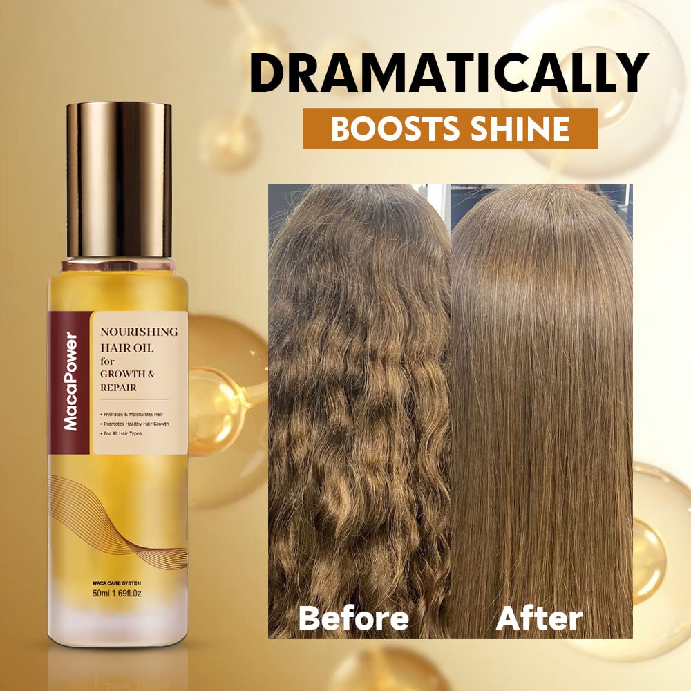 MacaPower Nourishing Hair Oil for Hair Growth & Repair