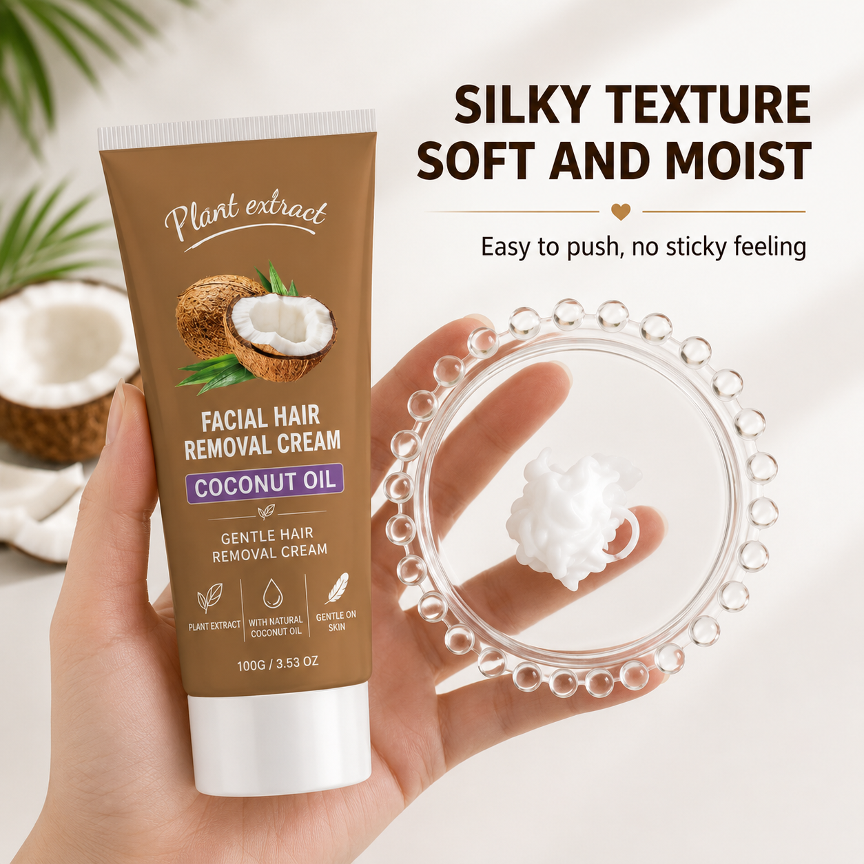 Coconut Oil Hair Removal Cream US