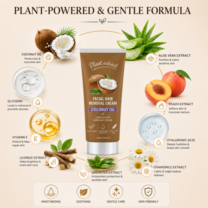 Coconut Oil Hair Removal Cream US