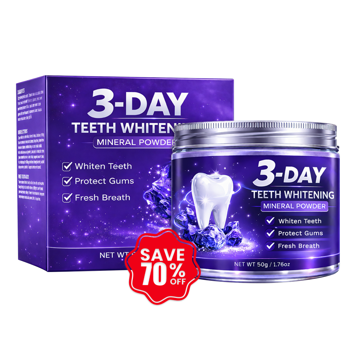 3-Day Teeth Whitening Mineral Powder