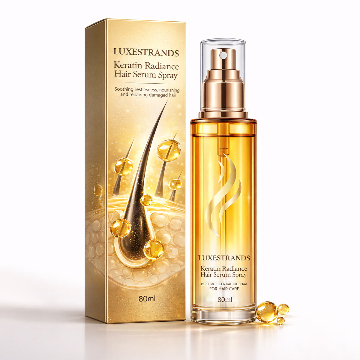 Keratin Radiance Hair Serum Spray