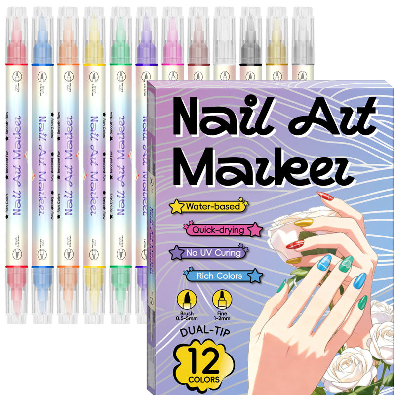 🎨 HOT DEAL 50% OFF! Dual‑Tip Nail Art Pens – Quick‑dry, no UV lamp.