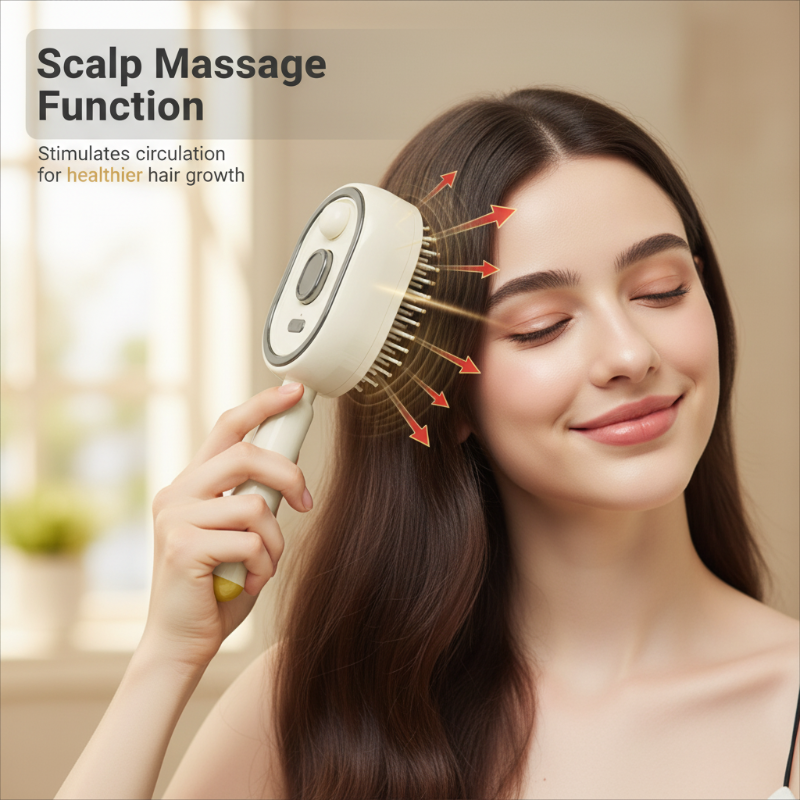 60% OFF NOW ! 💐 Electric Spray & Massage Hair Brush – Soothing Scalp Massage, Fine Mist Spraying & Smooth Hair Care Design ✨