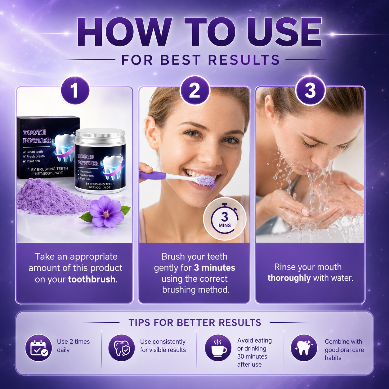 ⏰SUMMER SALE 60%🔥Advanced Teeth Whitening Powder – 2026 Expert-Formulated Whitening  Fomula