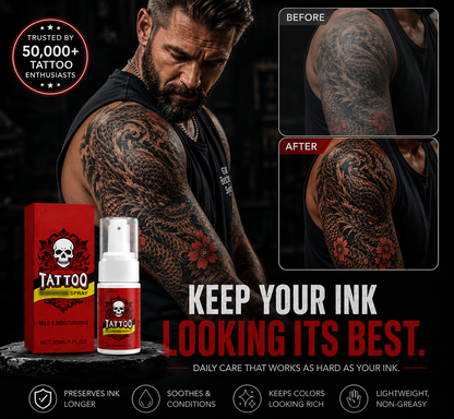 TATTOO AFTERCARE MOISTURIZING SPRAY💥#1 Tattoo Artist Recommended🔥SUMMER SALE 60%